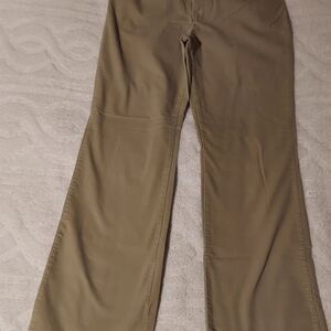 Lands' End Women's Wide Leg Tan Corduroy Jeans